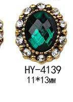 HY-4139 10pcs 10 шт./лот, древний сплав, дизайн ногтей, 3d, плоская задняя сторона, цветные бриллианты, жемчужные ювелирные изделия, стразы, украшения для ногтей - Цвет: HY-4139 10pcs