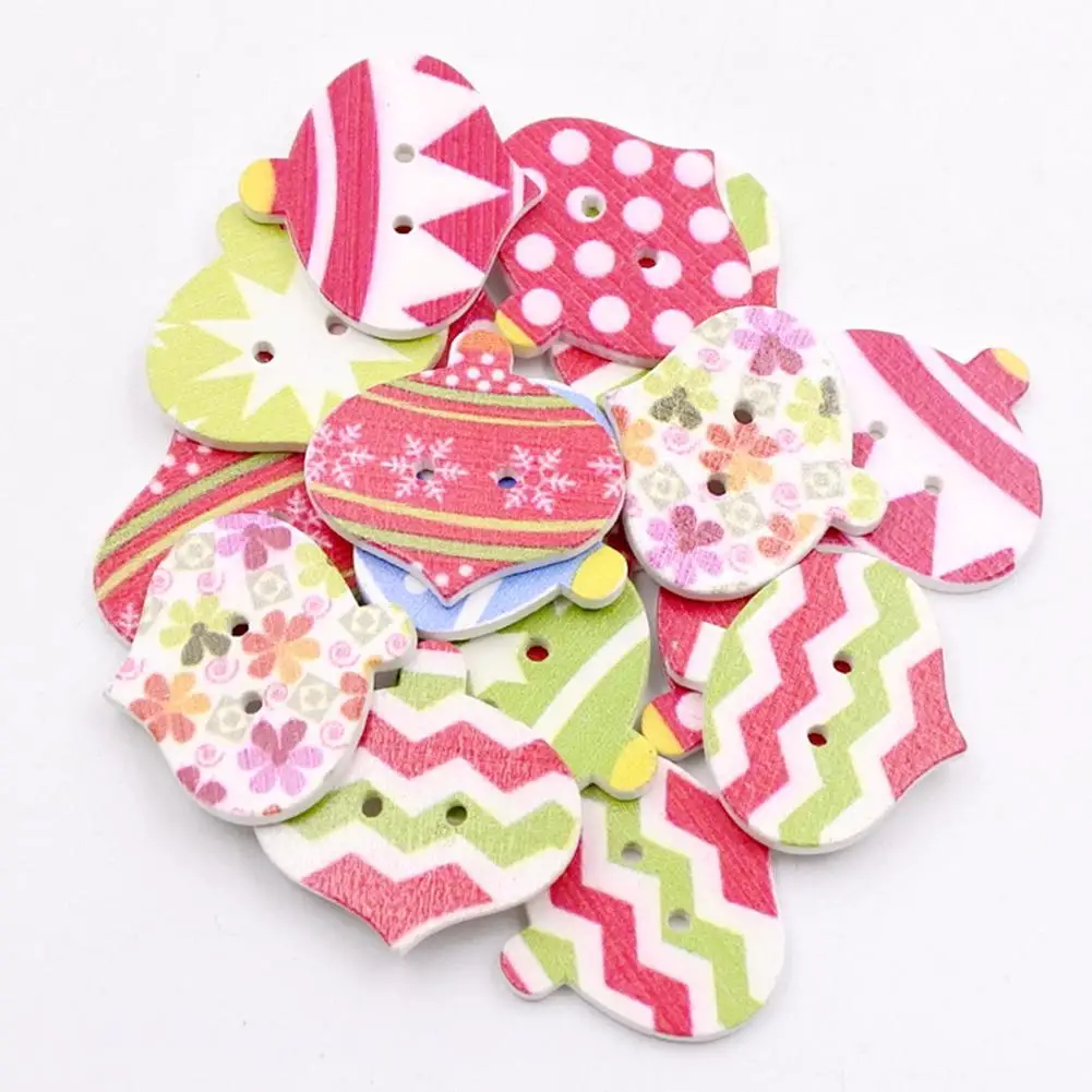 50 шт. фонарь Форма 2 отверстия деревянные декоративные пуговицы одежда