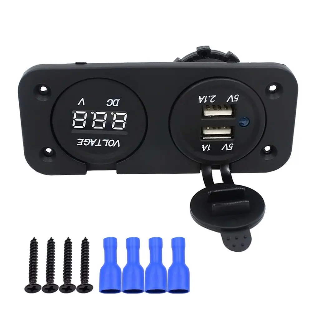 Cs 025a1 Авто Rv Atv яхта лодка модифицированный вольтметр плюс двойной Usb