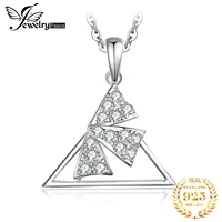 jewelrypalace triangle geometric 925 sterling silver pendant necklace women cubic zirconia simulated diamond pendant no chain