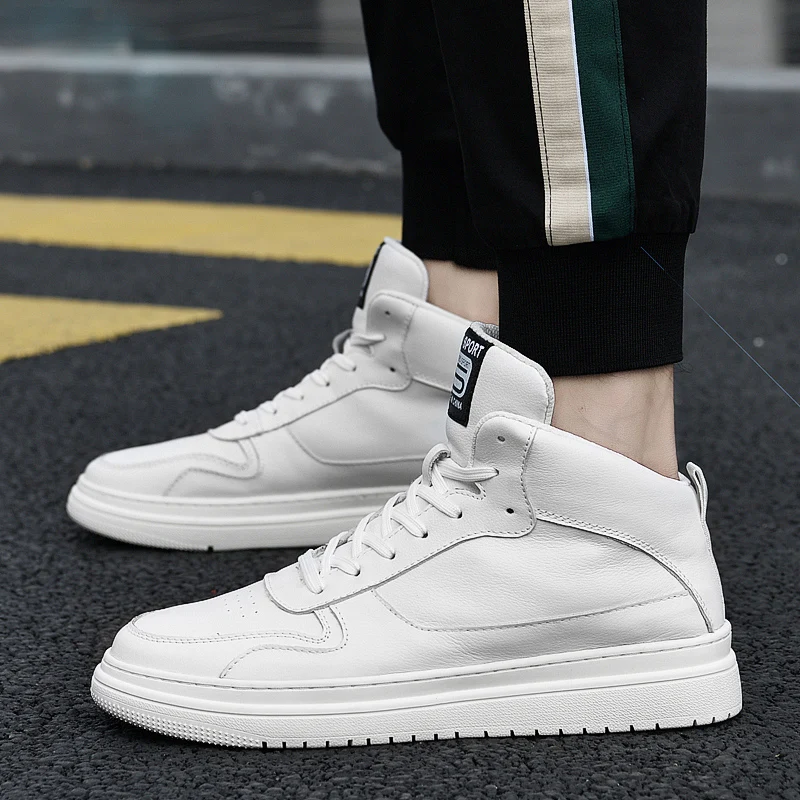 Harga Kulit Asli Sepatu Pria Merek Mewah Renda Up Pria Sneakers Pria Kasual Sepatu Buatan Tangan Pria Alas Kaki Leisure Kaki Pergelangan Kaki Sepatu Bot
