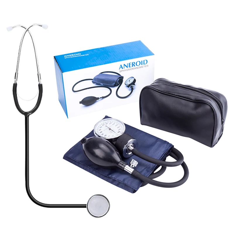 

Manual Blood Pressure Monitor Diastolic Sphygmomanometer Medical Doctor Stethoscope Sphygmomanometer Cuff Home Health Monitor