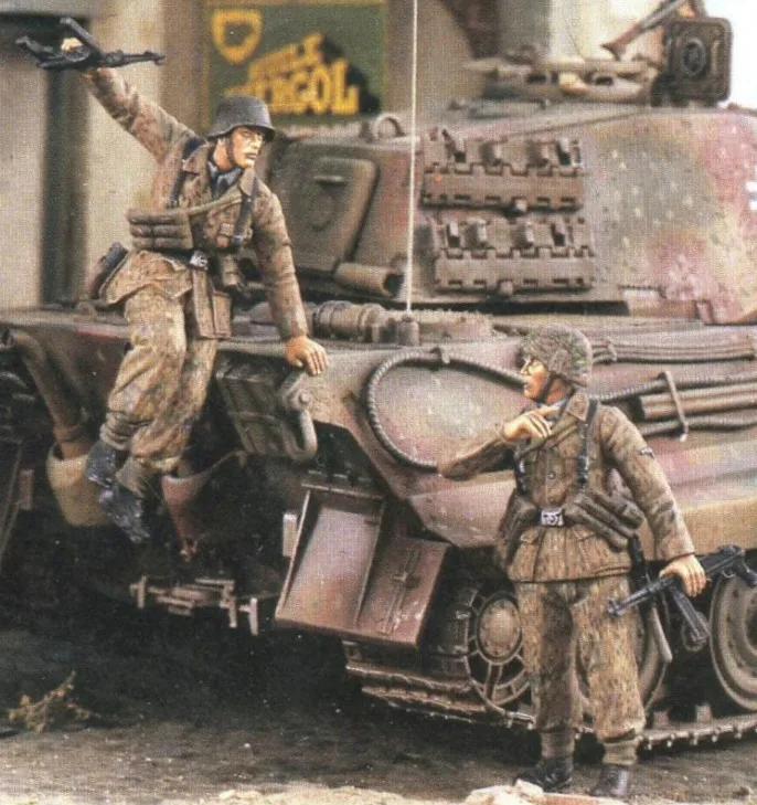 1/35 немецкие штурмовики Второй мировой войны (2 фигурки/набор) верлип #1590