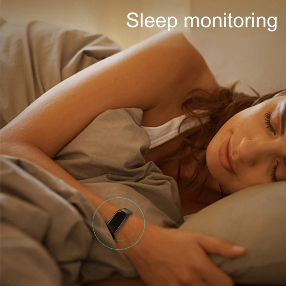 

Waterproof Screen Heart Rate Monitoring Sedentary Reminder APP Support Sleep Time Recording Pedometer Sports Smart Watch