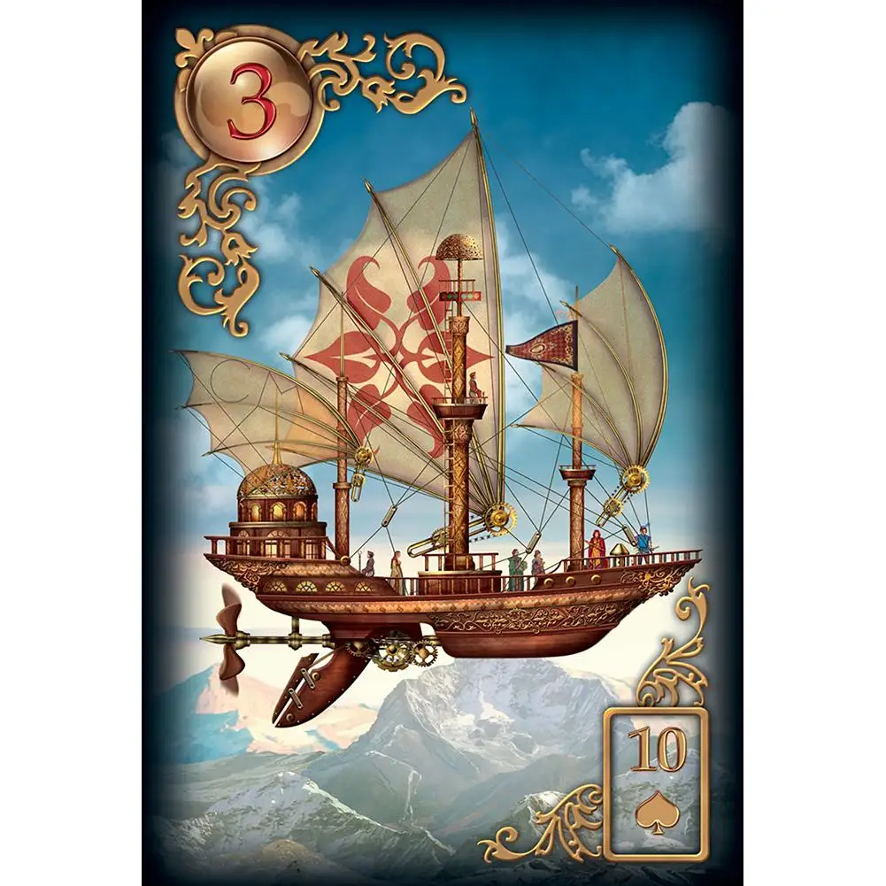 47 карточек Позолоченные Reverie Lenormand: расширенное издание массовый рынок в мягкой