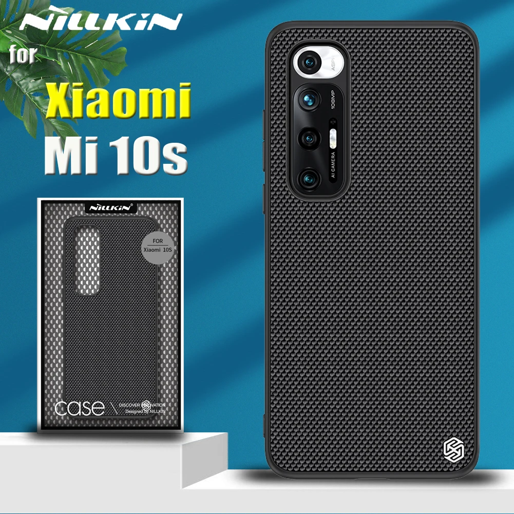 

Nillkin for Xiaomi Mi 10s 5G Case Textured Nylon Fiber Durable Non-slip Shockproof Phone Back Cover for Xiaomi Mi10s Capa