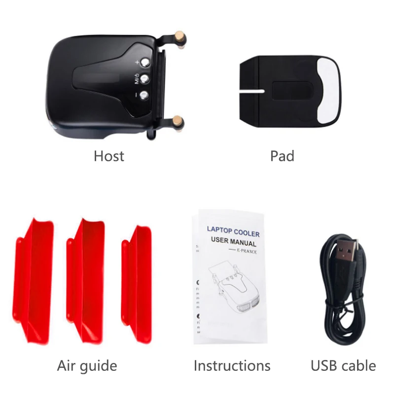 Умный Регулируемый охлаждающий вентилятор для ноутбука с воздушным охлаждением