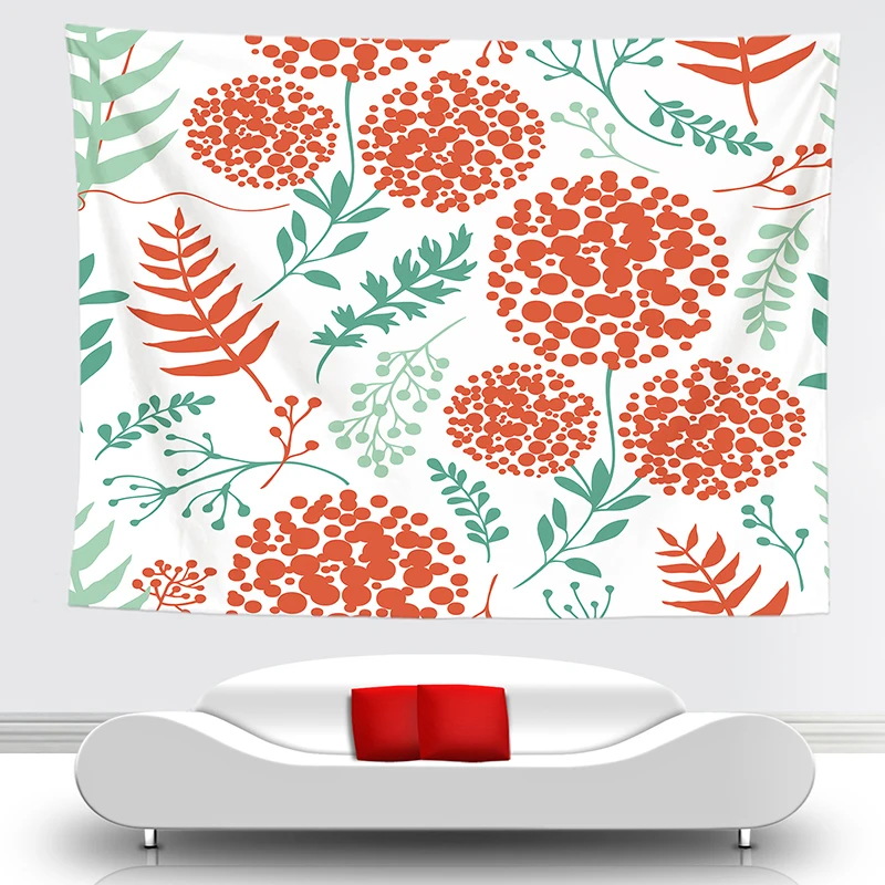 

watercolor flower tapestry nature wall art muur doek home decor wall cloth japanese tapestry