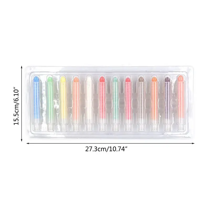 

12Pcs Dustless Color Drawing Chalk For School Education Chalks Stationary Office