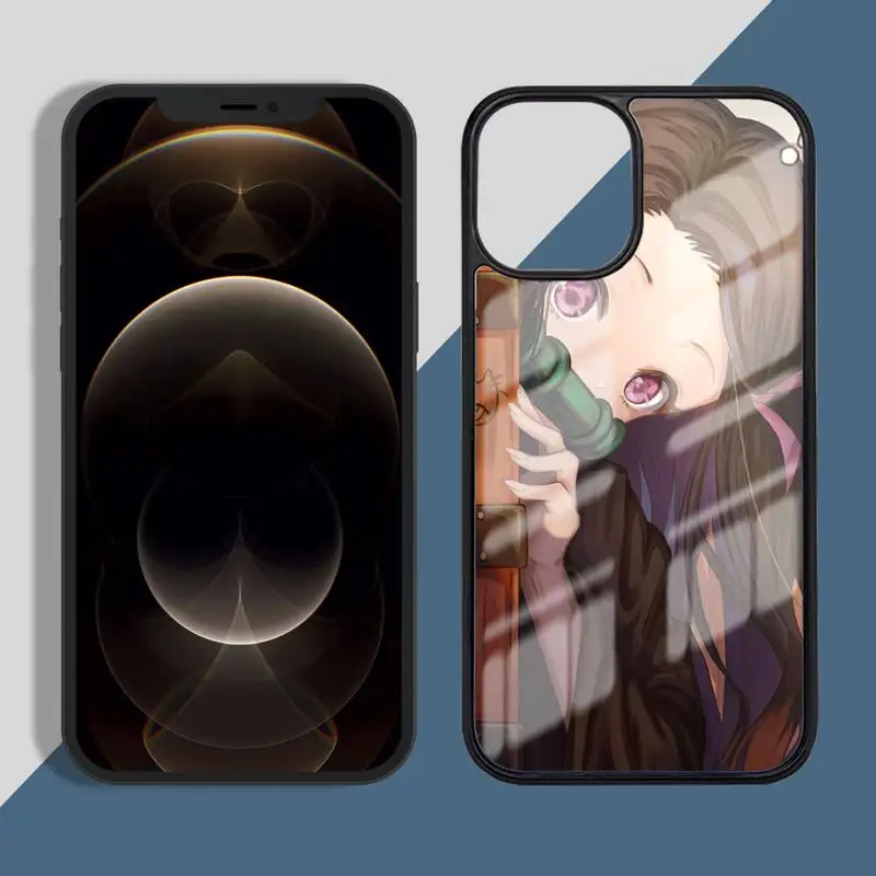 

Kimetsu no Yaiba Demon Slayer Phone Case PC for iPhone 11 12 pro XS MAX 8 7 6 6S Plus X 5S SE 2020 XR