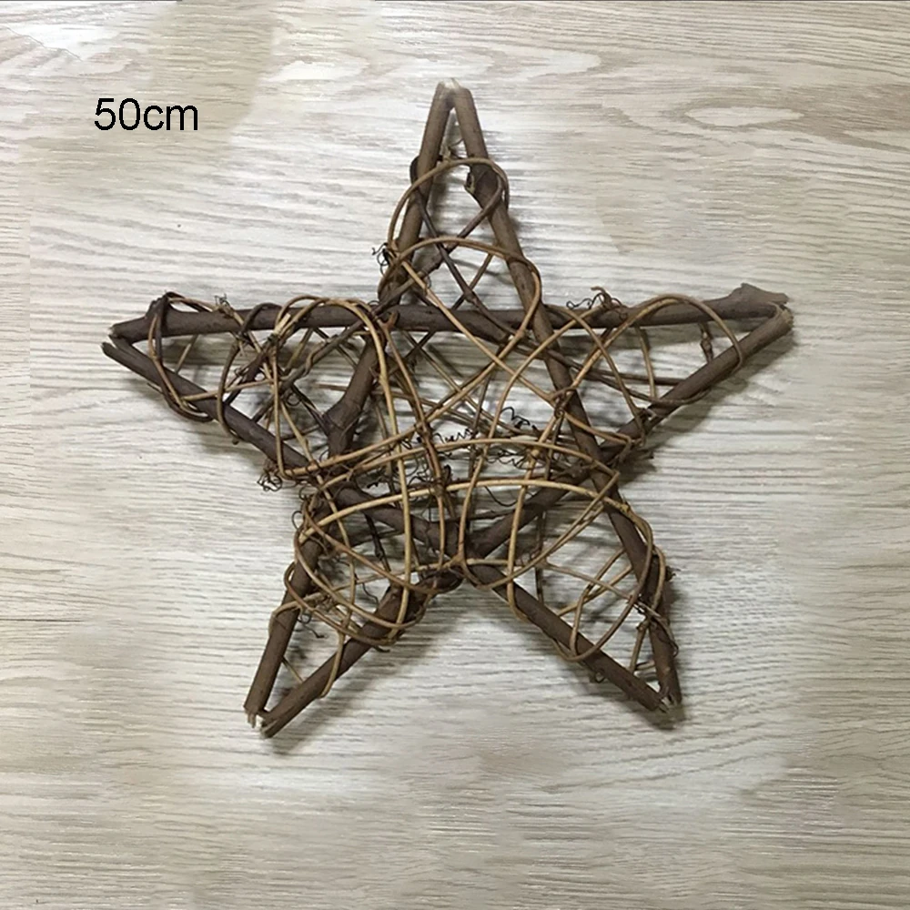 10 50 см DIY Ручная работа сушеные ротанга Звезда рамка венки Рождественское
