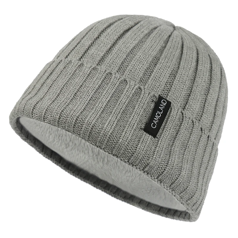 Шапочки вязаные Для мужчин зимняя шапка шапки Skullies зимние головные уборы для и