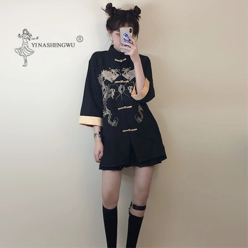 Новая модная одежда Dragon Haori японская куртка винтажное азиатское пальто уличная