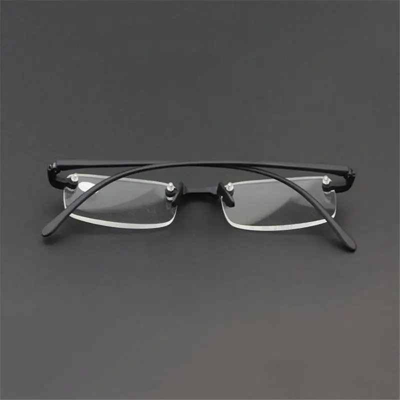 Очки для чтения мужчин и женщин ультралегкие квадратные очки без оправы с