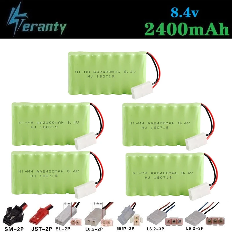 

( M Model ) 8.4v 2400mah NiMH Battery For Rc toys Car Tanks Trains Robot Boat Gun Ni-MH AA 700mah 8.4v Rechargeable Battery