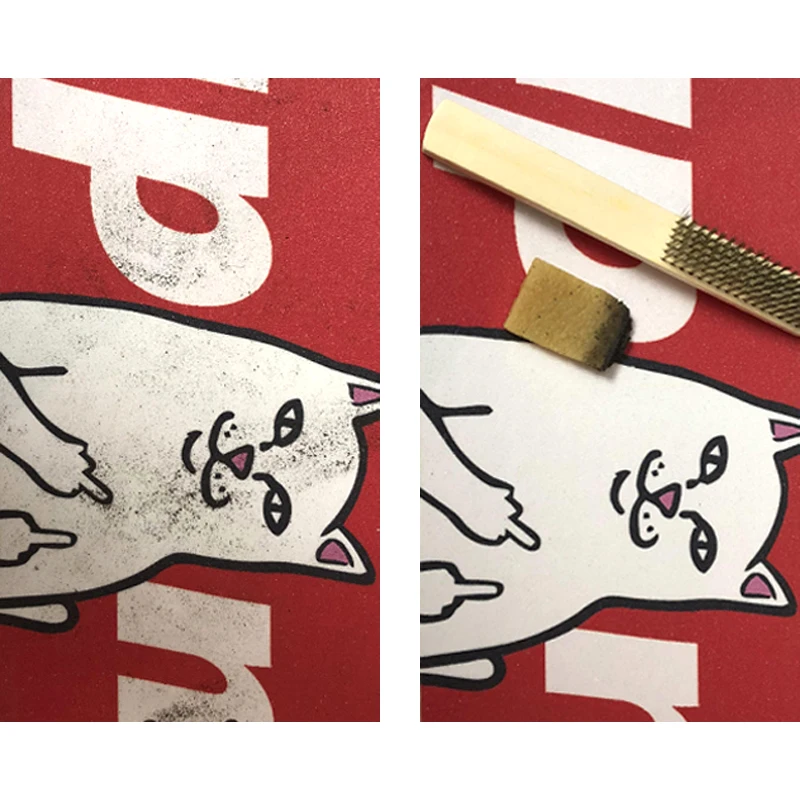 Скейтборд Griptape ластик очиститель матовой наждачной бумаги щетка для чистки Лонгборда для рыбной доски инструмент для чистки наждачной бумаги скейт доска колеса