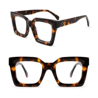 acetate oversize square eyeglass frames optical women eyewear vintage men glasses prescription glasses