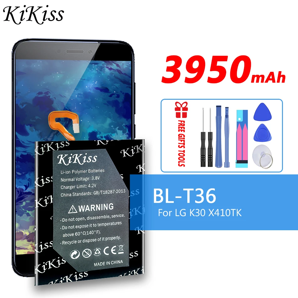 

Сменный аккумулятор 3950 мА · ч BL-T36 для LG K30 X410TK T-Mobile, литий-ионные аккумуляторы