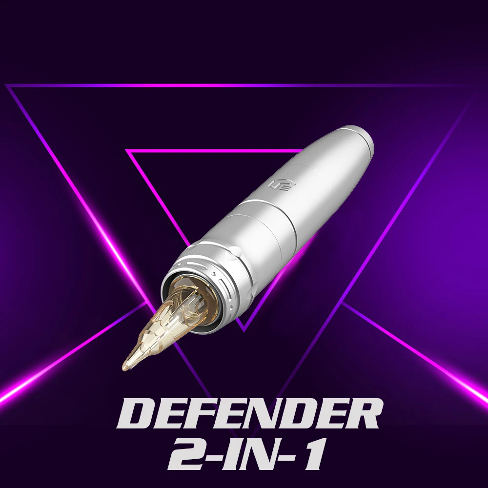 EZ Defender 2-в-1 Тату-ручка для перманентного макияжа 3.2/2.2 мм