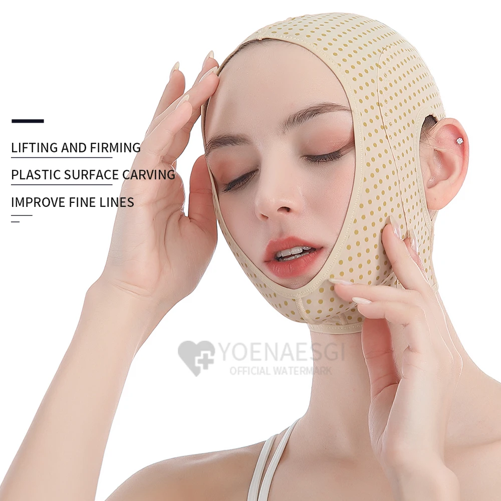 Подтягивающая маска для лица сна бандаж с v-образным вырезом Антивозрастная и