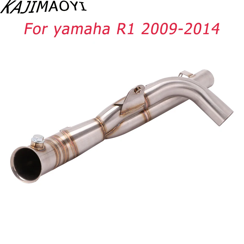 KAJIMAOYI слипоны для Yamaha R1 YZF-R1 2009 мотоцикл глушитель побега модифицированный разъем среднего соединения трубы