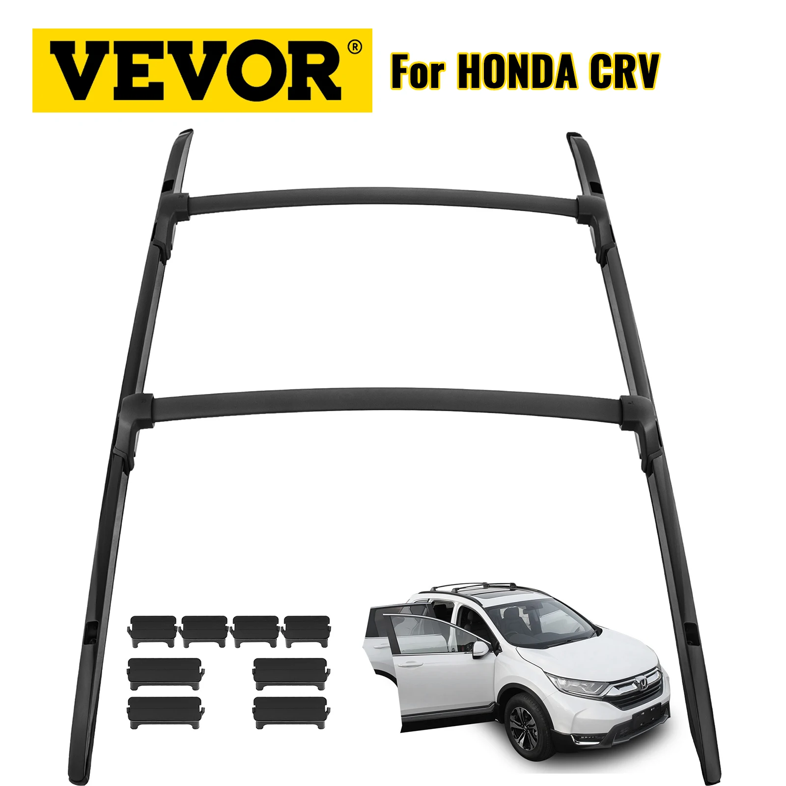 

VEVOR For HONDA CRV Roof Racks With Side Rails 165LBS Load Capacity 2Pcs Aluminum Alloy Rack Cross Bars Side Rails Luggage Case