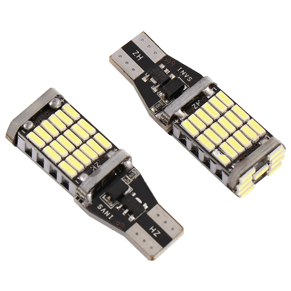 2 шт. Авто дополнительных лампы T15 921 912 4014 45 SMD светодиодный Canbus Ширина обратный