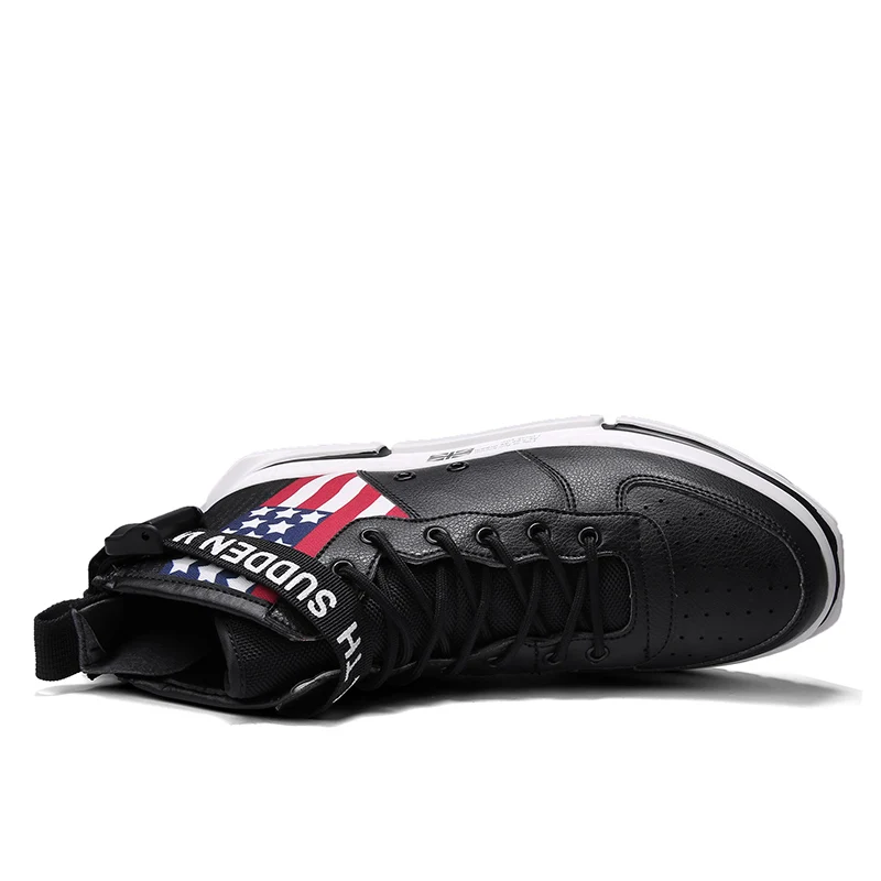 VESONAL 2020 весенние легкие кожаные высокие кроссовки с принтом мужская повседневная