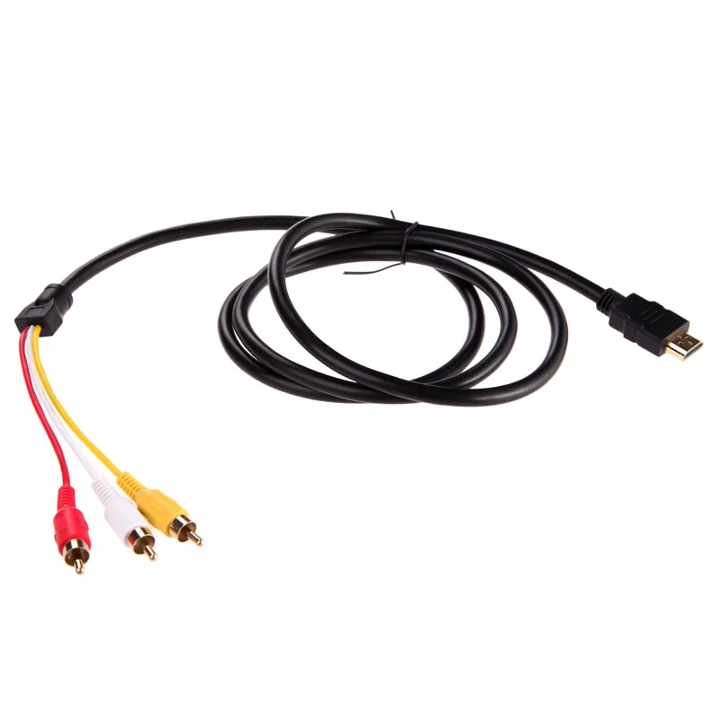 1 5 м HDMI совместимый с 3 RCA видео аудио кабель HD провод AV компонентный конвертер
