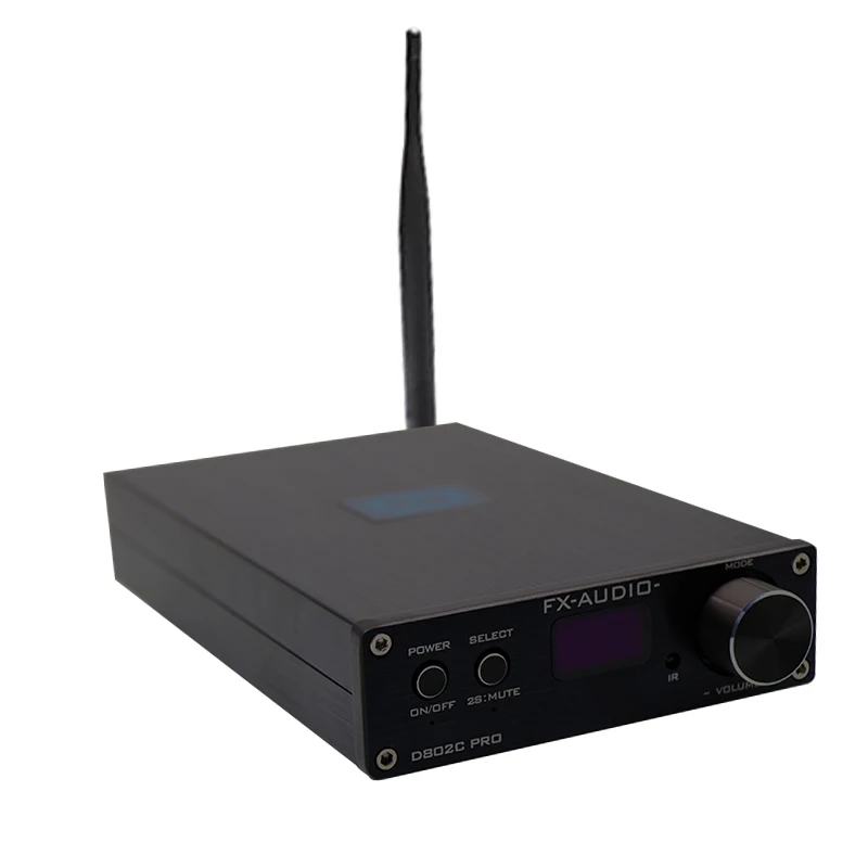 

D802C PRO remote control USB fiber coaxial, Bluetooth 4.2 AUX 2.0 high-power household pure digital power amplifier.