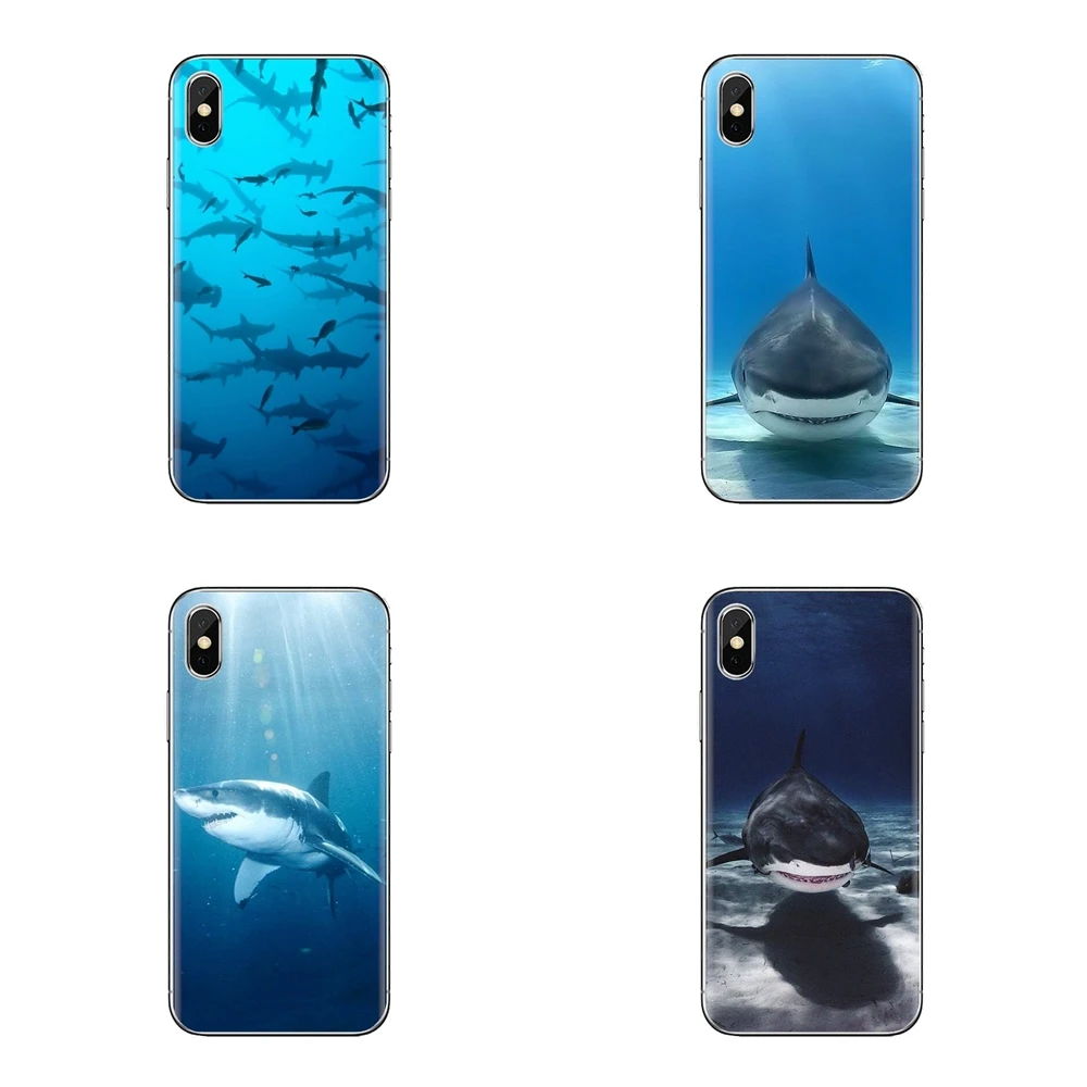 Мягкие прозрачные чехлы для Xiaomi Redmi 4A S2 Note 3 3S 4 4X5 Plus 6 7 6A Pro Pocophone F1 sharks морские