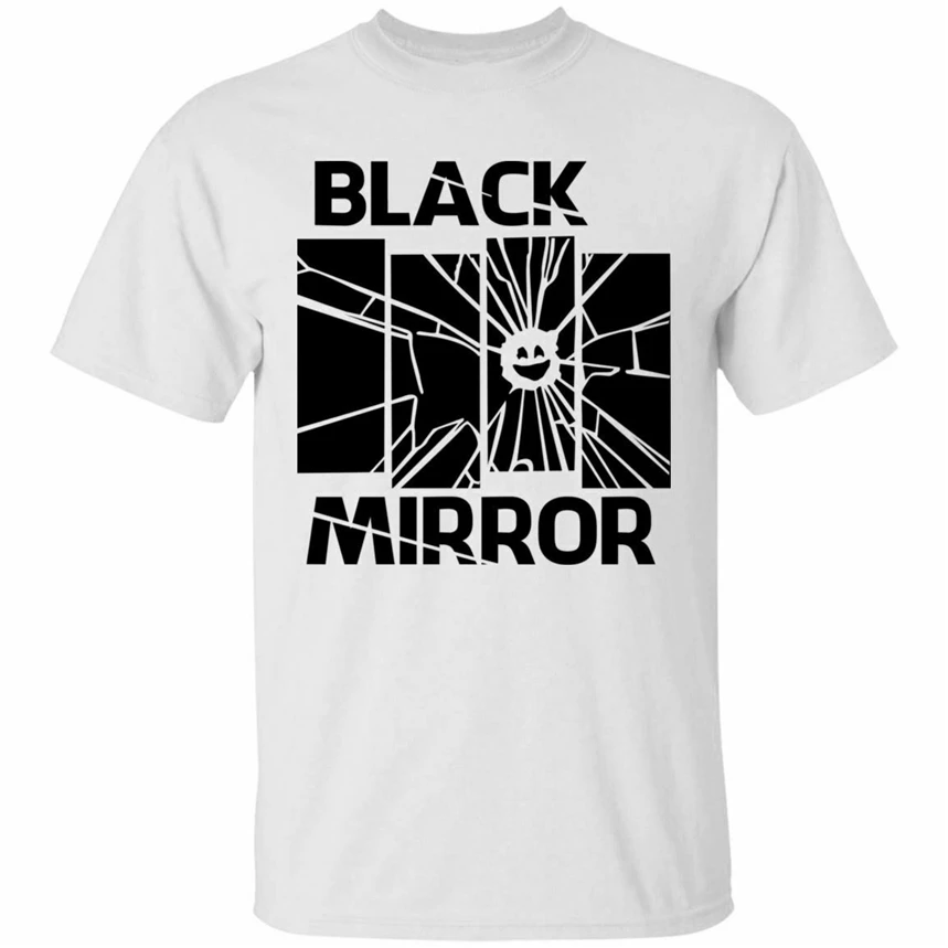 Фото Черная зеркальная белая футболка размер S 3Xl модная крутая новый модный