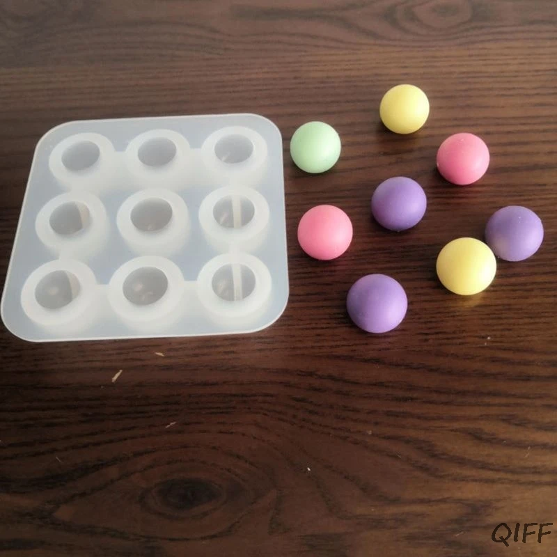 

22mm 9 Compartment Ball Spherical Epoxy Casting Mold Silicone Mould DIY Soap