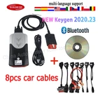 Новый диагностический инструмент obd2 VCI 2022 R0 2018 vd DS150E cdp с bluetooth для delphis vd ds150e cdp со склада в ЕС, 2020,23
