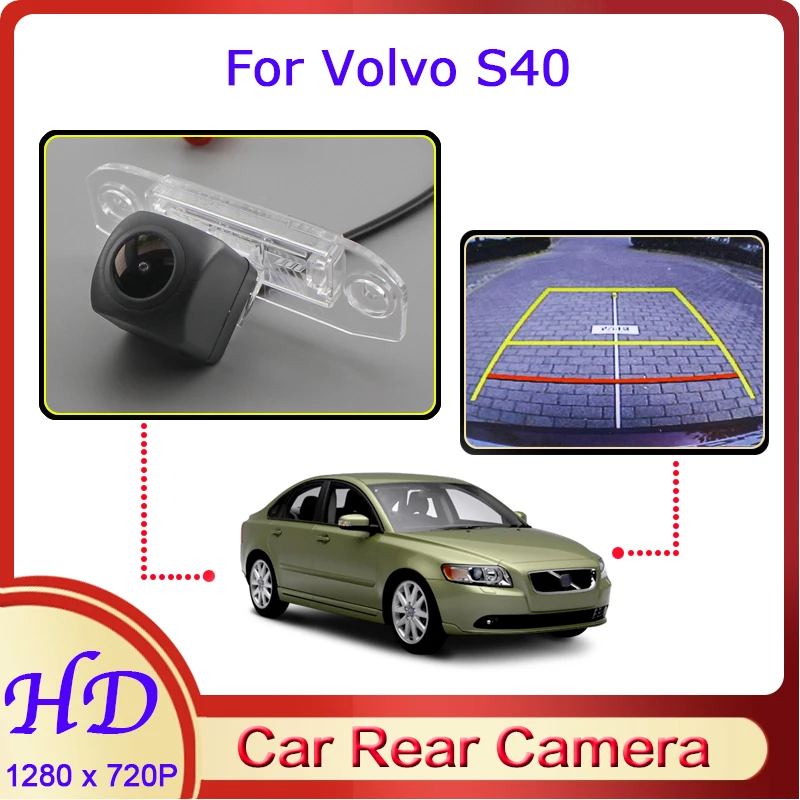

Автомобильная камера заднего вида «рыбий глаз» для Volvo S40 2003 ~ 2012 ночное видение HD Водонепроницаемая специализированная камера заднего вида ...