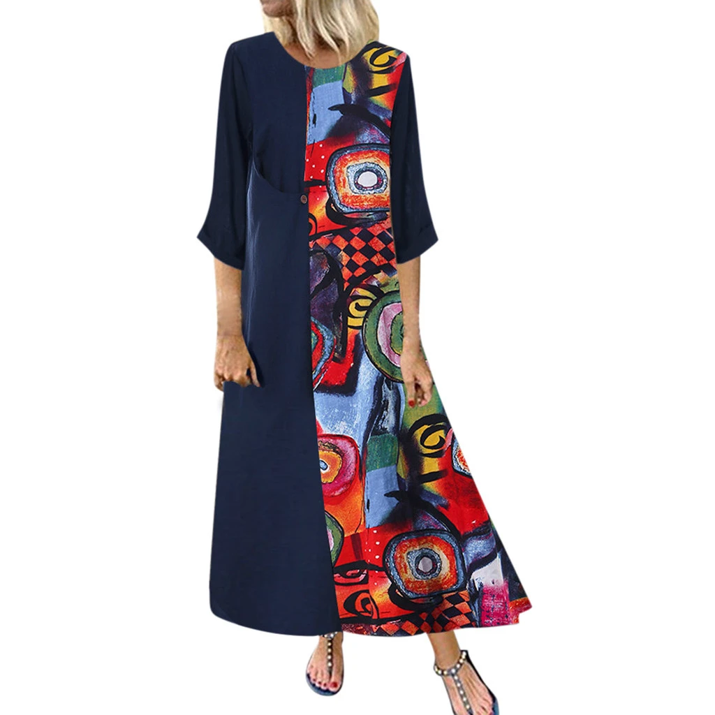 Женское свободное платье со страусом FREE осенне-зимние пляжные платья средней