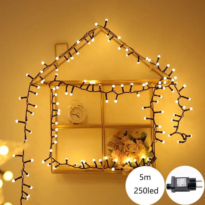 

16.4FT Mini Globe String Lights 5M LED Fairy Lights 8 Modes Indoor Lighting 250 Lamps for Bedroom Outdoor Party Holiday Decorate