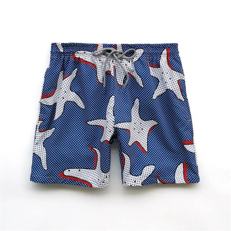 

Summer Men's Beachwear Surffing Swimming Shorts Male Quick drying Fitness Pants Elastic Waist 6830