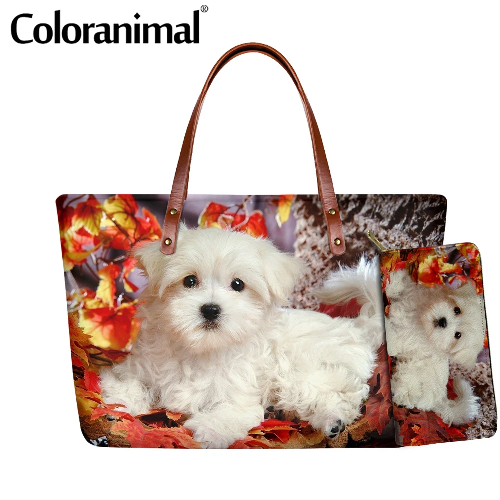 Хит продаж 2021 2 шт./компл. сумка через плечо Coloranimal и кошелек для девочек с милыми