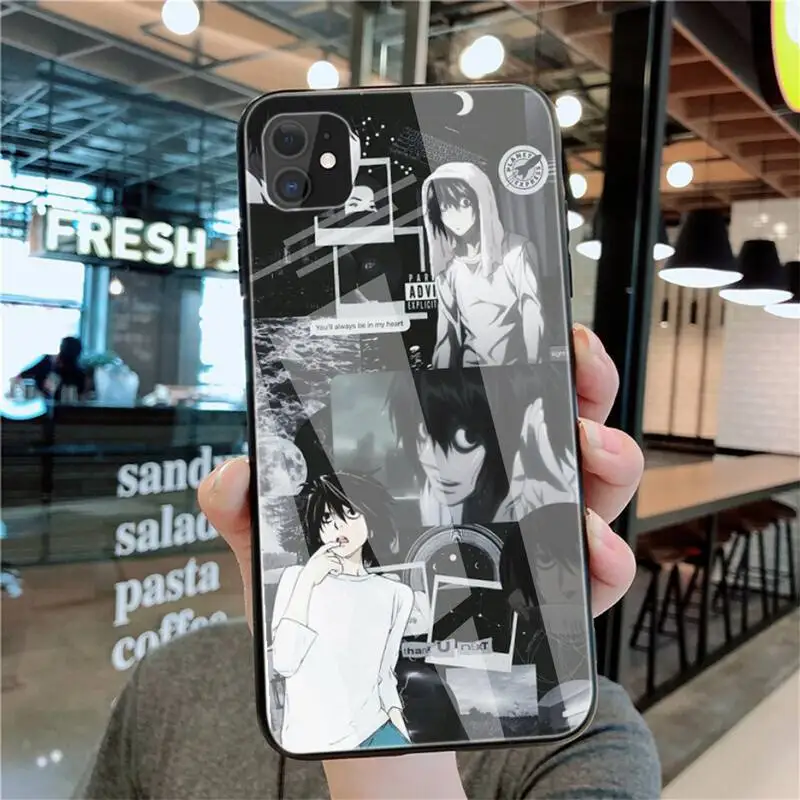 

Anime Manga Death Note Ryuk Phone Case Tempered Glass For Iphone6plus 6S 7 7plus 8 X XS XSmax XR 11 12 Pro Max 12mini