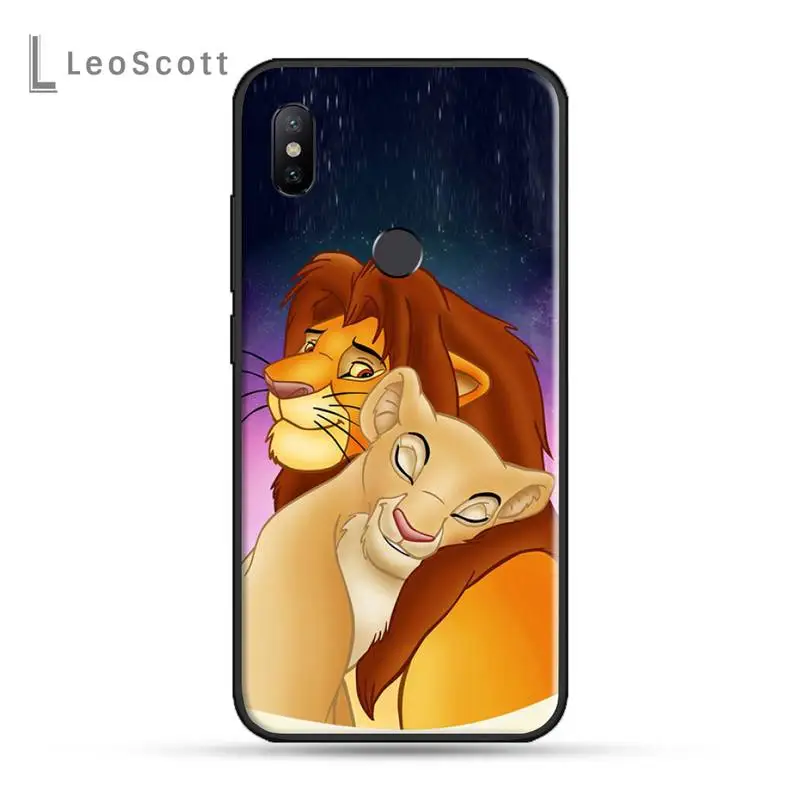 Чехол для телефона RuiCaiCa The Lion King Simba animal Xiaomi Redmi 4x5 plus 6A 7 7A 8 mi8 8lite 9 note 4 5