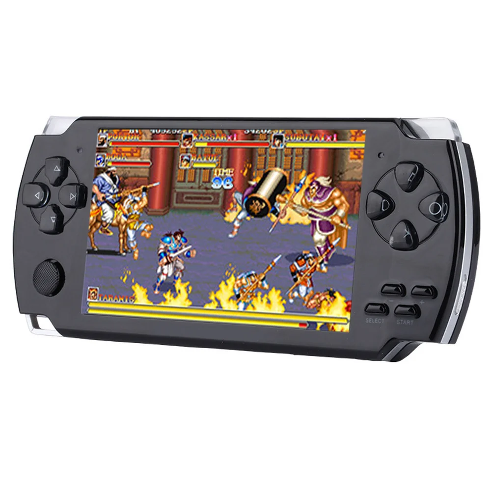 Black X6 портативная игровая консоль 4,3 дюймов экран MP4-плеер MP5 игровой плеер 8 Гб Поддержка 8 бит 16 бит 32 бит игры камера видео электронная книга - Цвет: Black