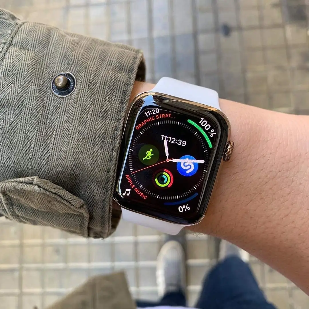 Спортивный мягкий силиконовый ремешок для Apple Watch, ремешок 44 мм, 40 мм, серия 5, 4, браслет для часов iWatch, ремешок 38 мм, 42 мм, 3, 2, 1, аксессуары