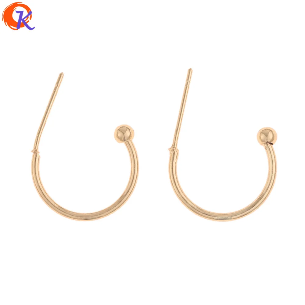 

Cordial Design 100Pcs 12*15MM Earrings Accessories/Hand Made/Genuine Gold Plating/DIY/Earring Stud/Jewelry Findings Component