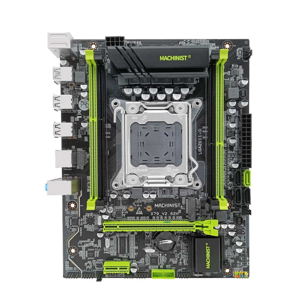 Комплект материнской платы Machinist X79 LGA 2011 с памятью DDR3 16 ГБ и процессором Xeon E5 2689 |