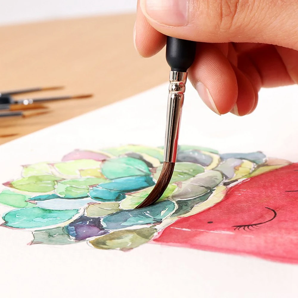 11 шт./компл. Акварельная фоторучка с волчьими волосами и крючками детские