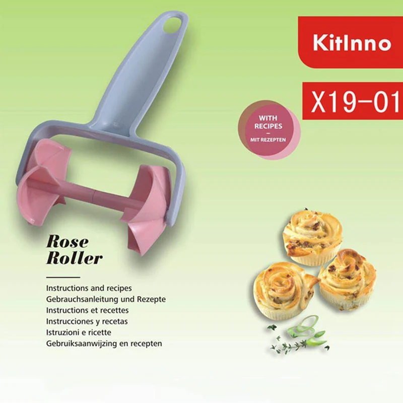 

1pc Pastry Wheel Cutter Noodle Maker Lattice Roller Embossing Biscuit Mold Dough Cutter Tool Kitchen Gadgets DIY Baking Tools