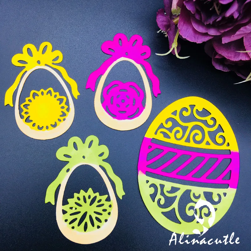 Металлический режущий высечки 4 шт Пасхальный Набор яиц для массажа Сделай Сам