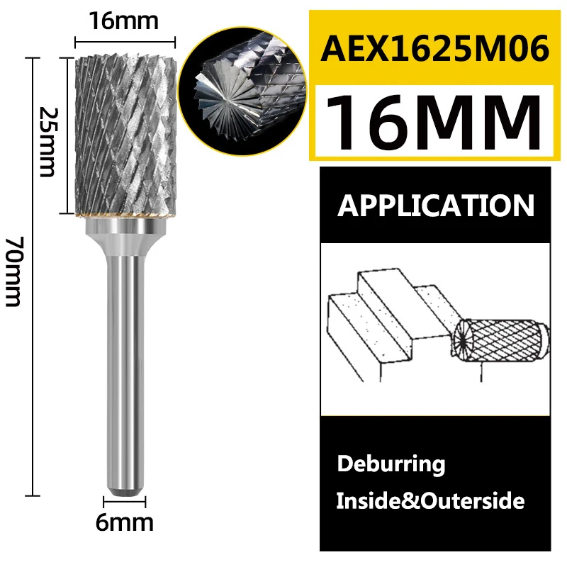 

Drillforce 1 шт. AEX Тип вольфрама карбид роторная пилка точечная шлифовальная машина абразивные инструменты дрель фрезерование металла дерева резьба бит