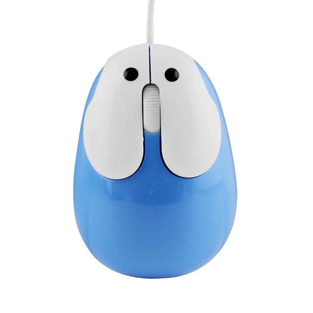 CHUYI Мини Милая мультяшная мышь кролик Проводной USB-кабель оптический ПК 1200DPI для